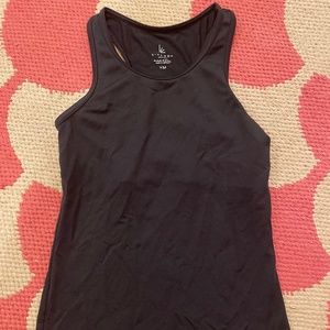 Black athletic tank top